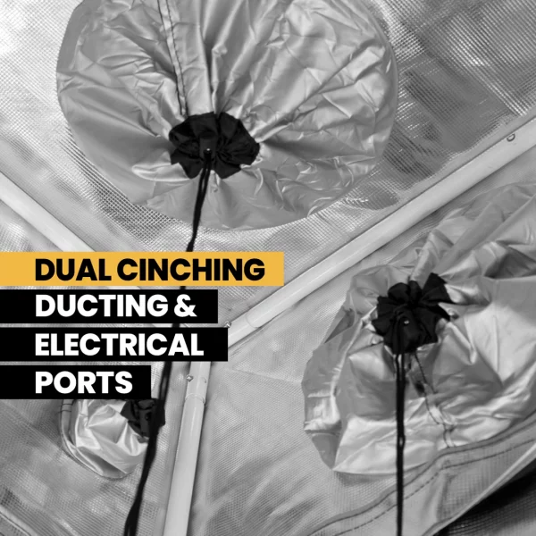 Gorilla Grow Tent Dual Cinching Duct Ports