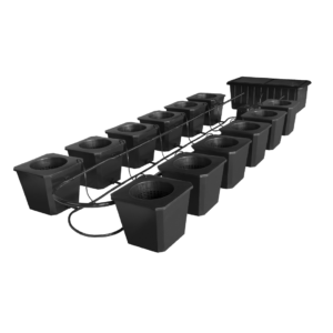 SuperPonics Bubble Flow Buckets 12-Site Hydroponic System