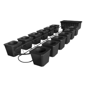 SuperPonics Bubble Flow Buckets 12-Site Hydroponic System