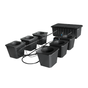 SuperPonics Bubble Flow Buckets 6-Site Hydroponic System