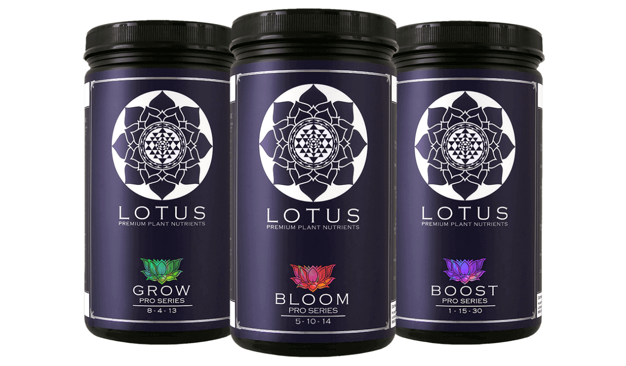 Lotus Premium Plant Nutrients Medium Sizes