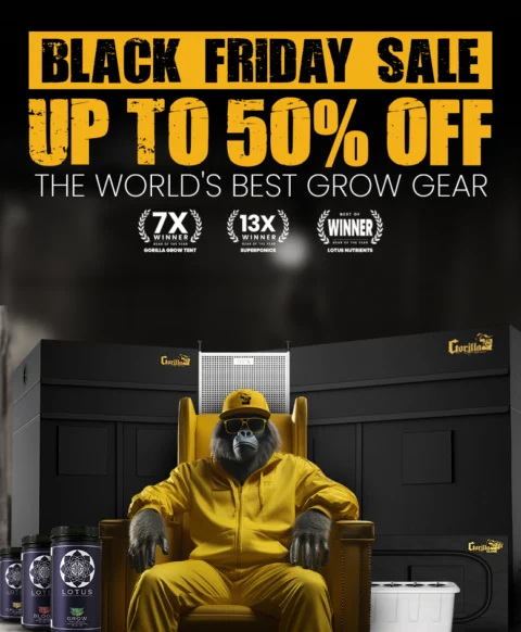 Gorilla Grow Tent Black Friday Cyber Monday Sale